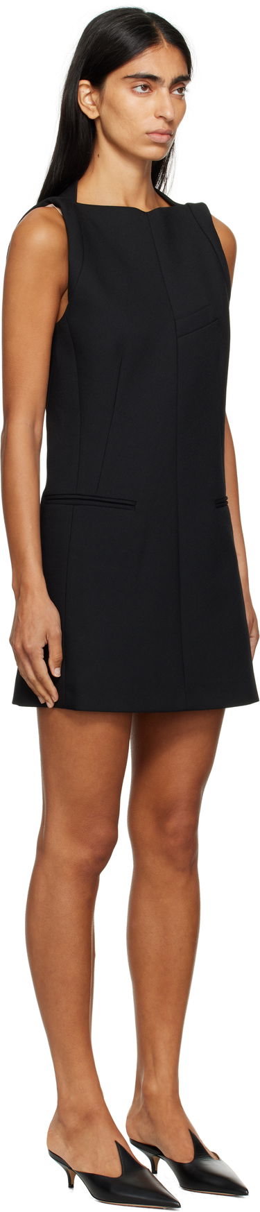 Šaty Maison Margiela MM6 Maison Margiela Boatneck Mini Dress Čierna | S52DA0067 M35154, 1