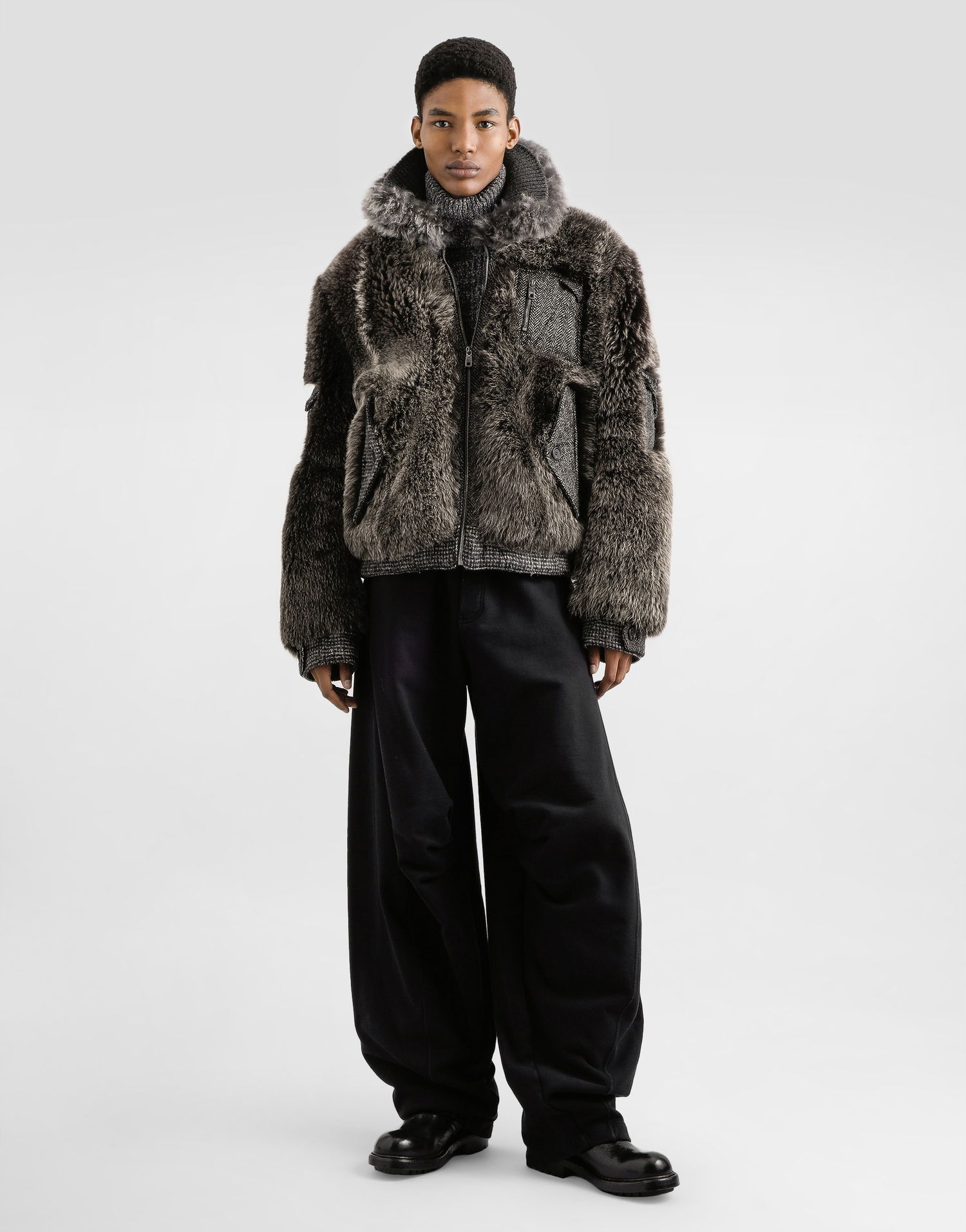 Nohavice Dolce & Gabbana Dolce & Gabbana Cotton Sculpted Trousers Čierna | GP17PTG7PLJN0000, 1