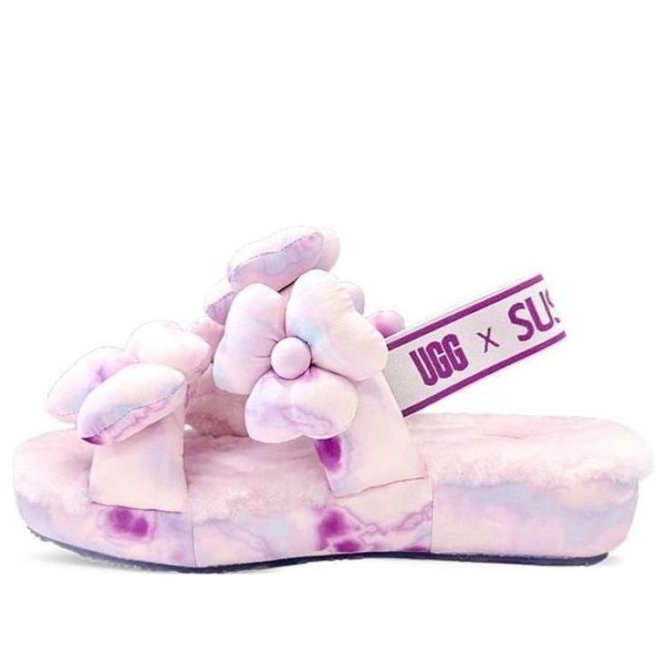 Tenisky a topánky UGG Susan Fang Fluff Flower Slippers Fialová | 1143570-PINK