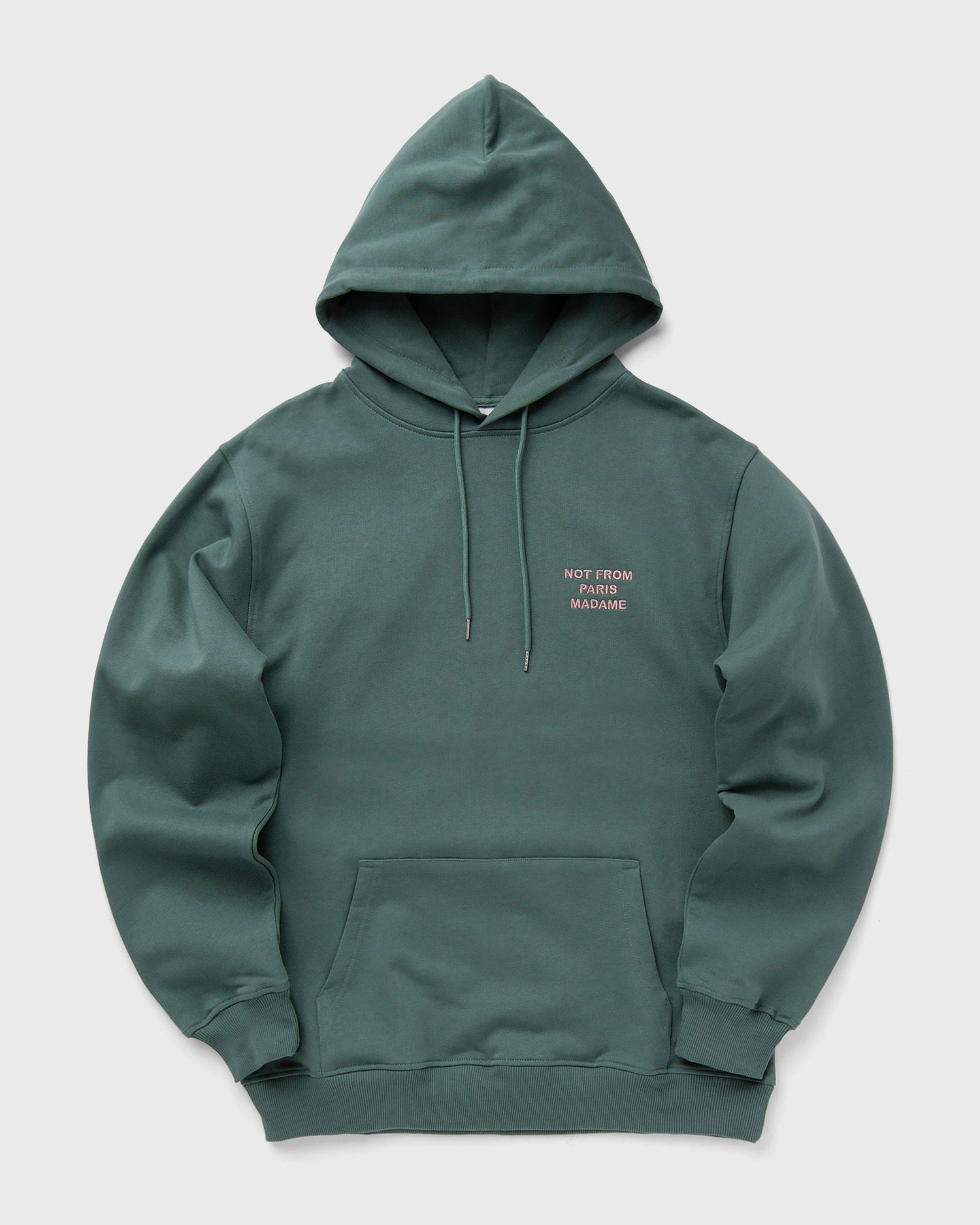 Mikina Drôle de Monsieur Le Hoodie Slogan Zelené | E-HO162-CO127-DGN, 0