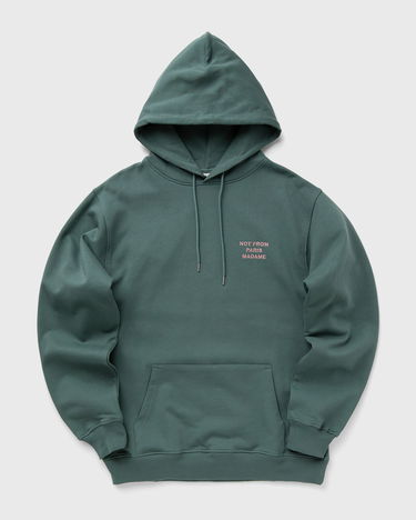 Mikina Drôle de Monsieur Le Hoodie Slogan Zelené | E-HO162-CO127-DGN, 0