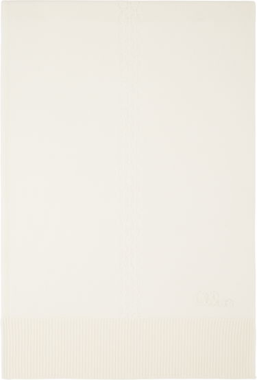 Šál CHLOÉ 'Lace Knit' Scarf Biela | CHC25ST075LCJ, 0
