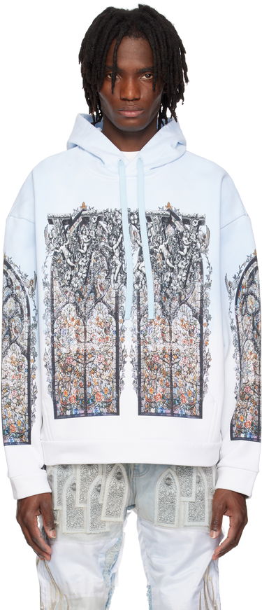 Mikina Who Decides War Who Decides War Ignatius Graphic Print Hoodie Modrá | 1110270008SS25, 0