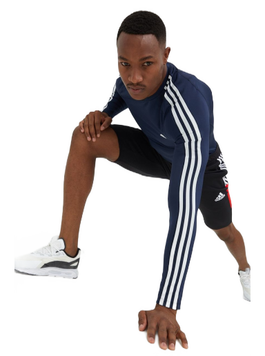 Tričko adidas Performance Techfit 3-Stripes Training Tee Navy | HJ9912