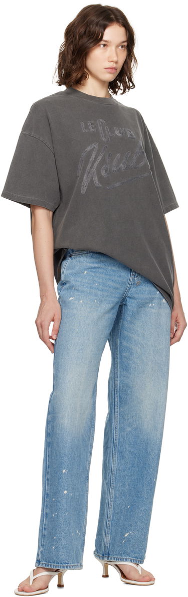 Tričko Ksubi Ksubi 'Le Club' Boyfriend T-Shirt Šedá | WPF25TE005, 3