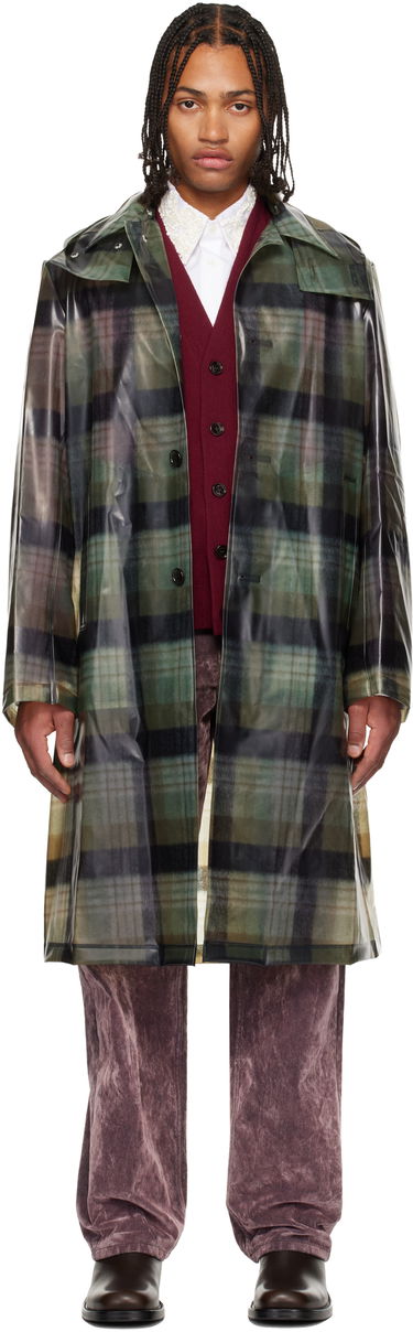 Pláštenka Dries Van Noten Plaid Translucent Loose Fit Mac Raincoat Rôznofarebný | 252-020251-2083, 0