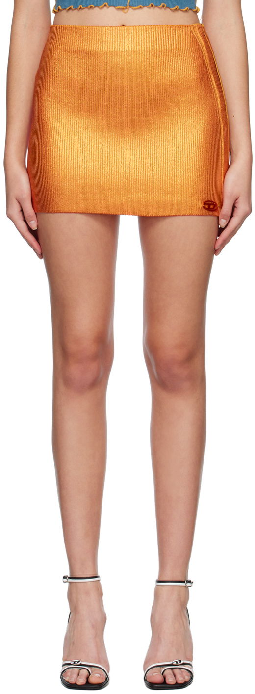 Sukňa Diesel Orange Knit Miniskirt Oranžová | A08021 0WDAU, 0