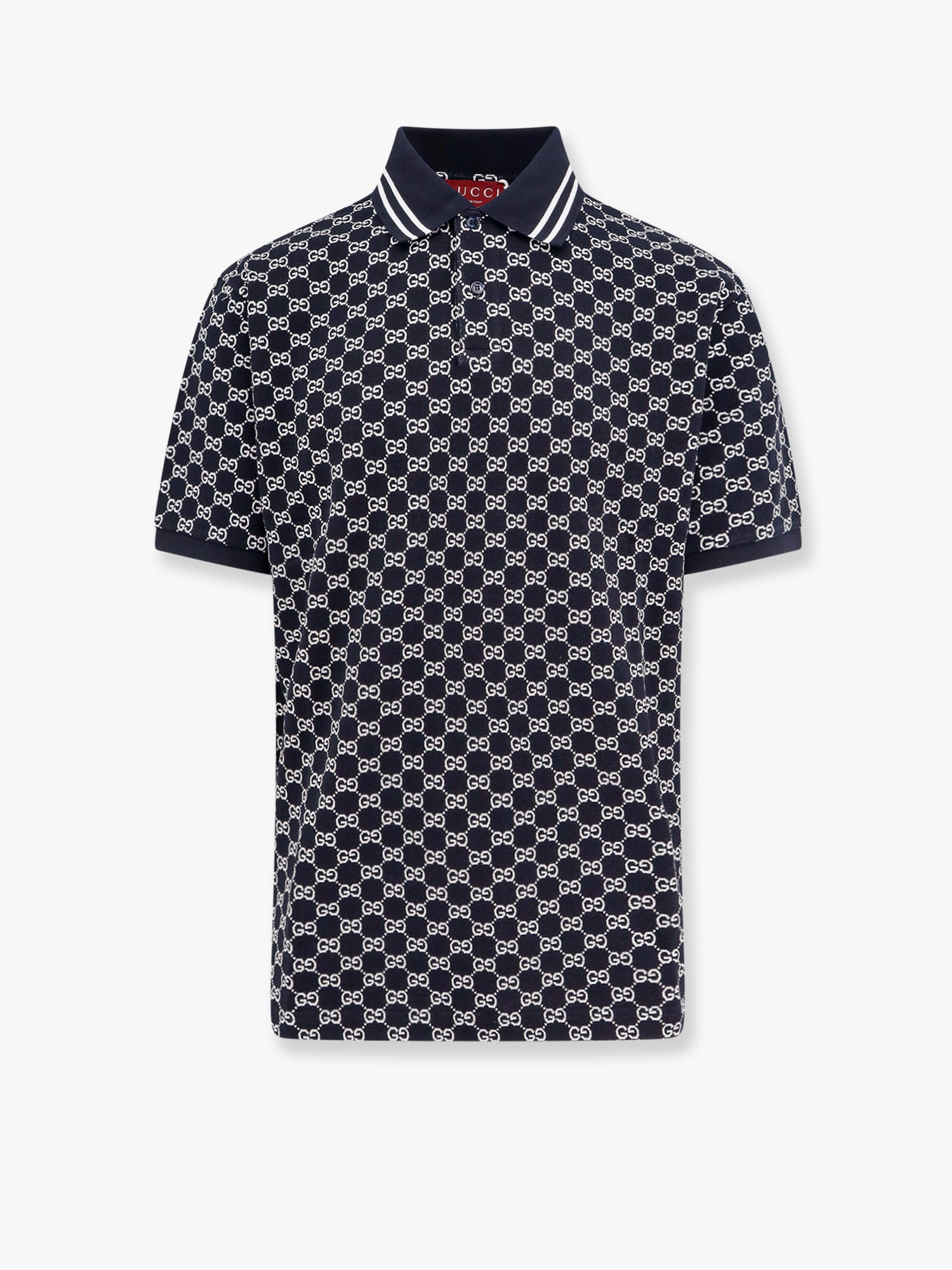 All-Over Patterned Polo Shirt