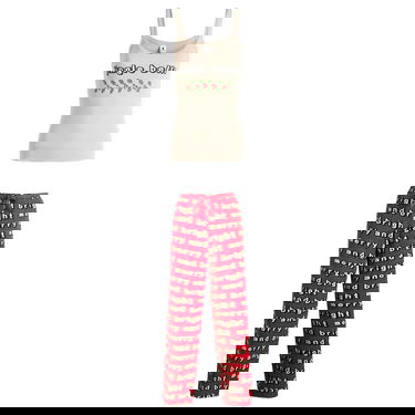 Pyžamo SKIMS CPFM Tank Top & Modal Waffle Pant Sleep Set Jingle Bells Rôznofarebný | ST-SET-10059W-STJ, 1