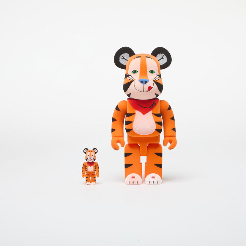 Zberateľské Medicom Toy BE@RBRICK Tony The Tiger Vintage Flocky 100% & 400% Set Oranžová | 4530956613710