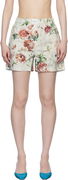 The Attico Floral Print Shorts