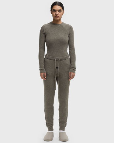 Sveter Fear of God Essentials Waffle Fitted Long Sleeve Sweater Zelené | 192HO247241FW-367, 1