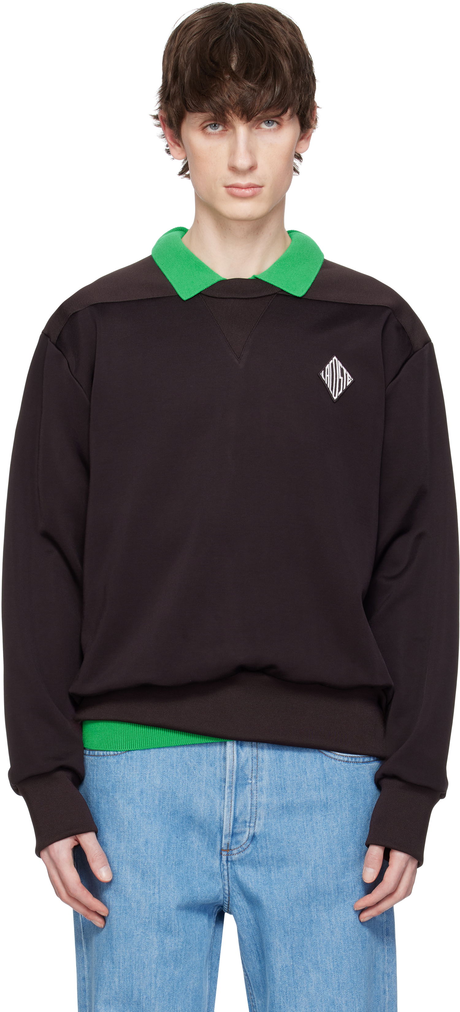 Sveter Lacoste Lacoste Runway Badge Sweatshirt Hnedá | SH6761, 0