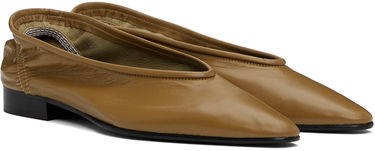 Tenisky a topánky BY FAR Leather Square Toe Loafers Hnedá | MWFHC055LL002BR044PL, 3