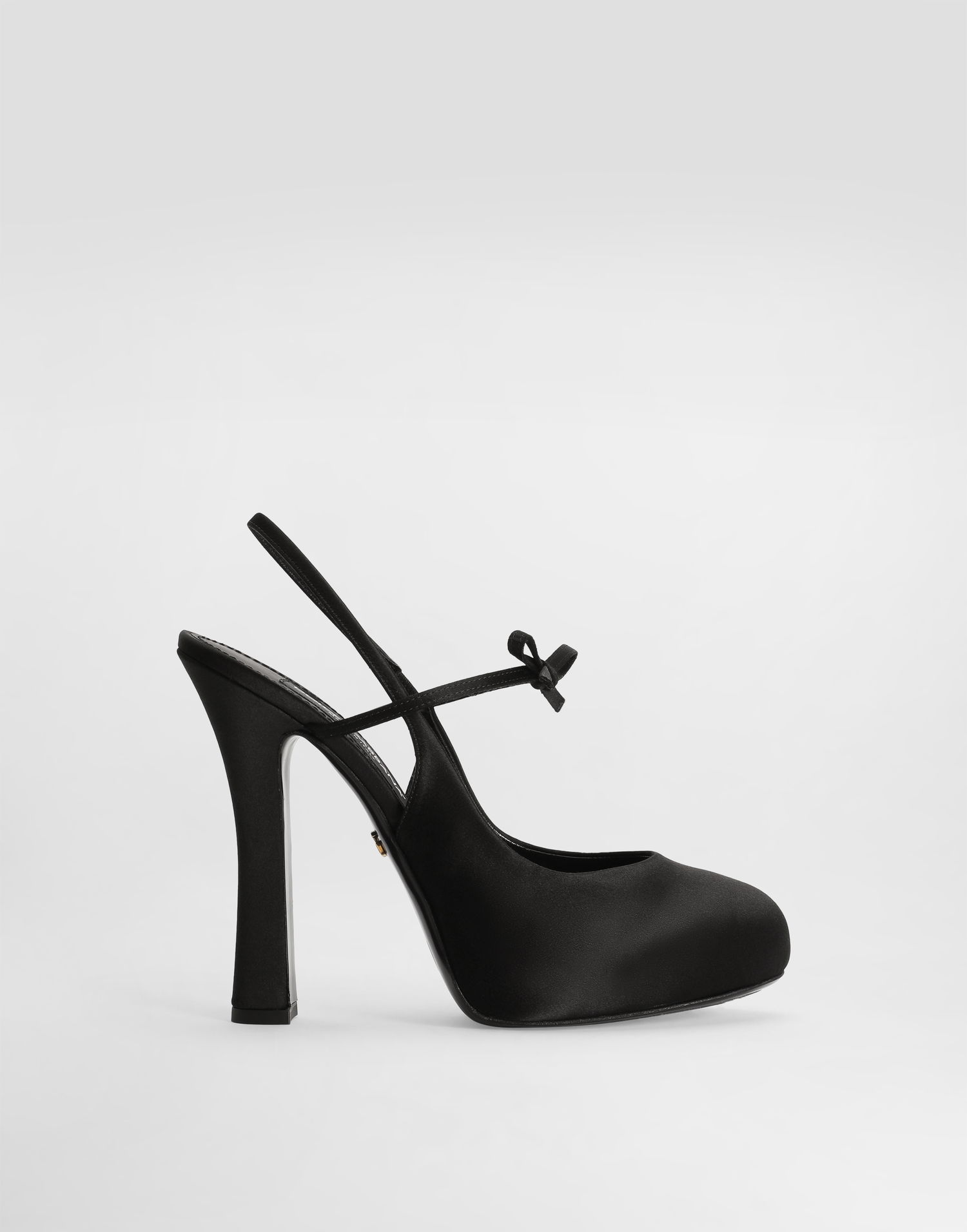 Doplnky Dolce & Gabbana Dolce & Gabbana Satin Slingbacks with Bow Detail Čierna | CG0930AE5478B956, 0