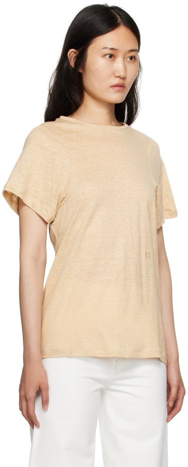 Tričko TOTEME TOTEME Monogram T-Shirt Béžová | 233-5055-253, 1
