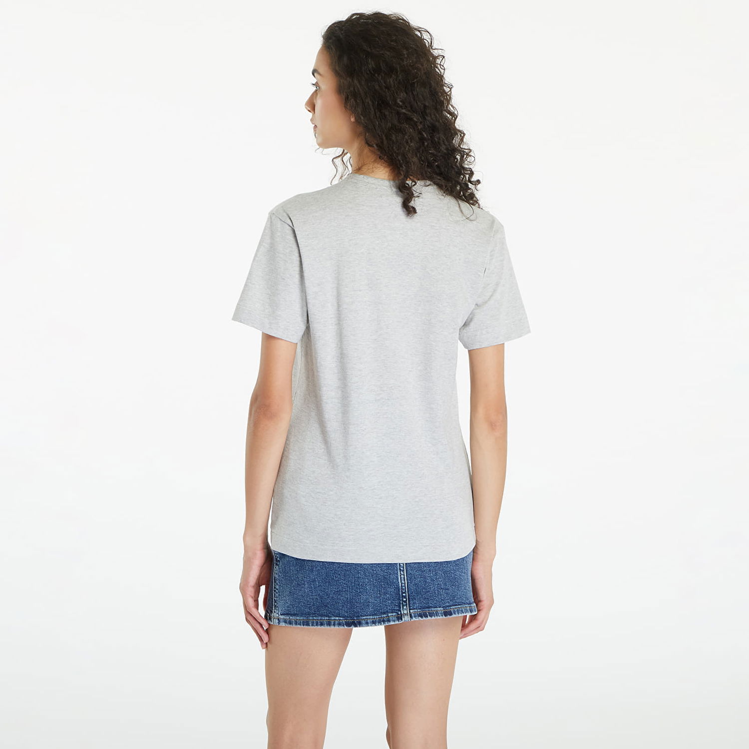 Tričko Comme des Garçons PLAY Logo Print Short Sleeve Tee UNISEX Grey Šedá | AX-T264 GREY, 1