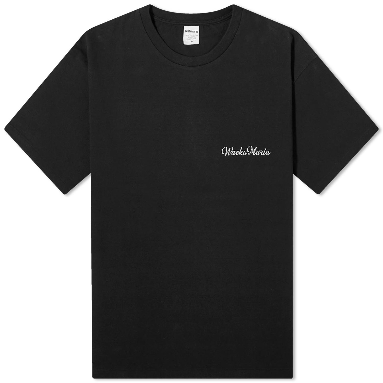 Tričko WACKO MARIA Washed Heavyweight T-Shirt Čierna | 23FW-WMT-WT01-BLK, 0