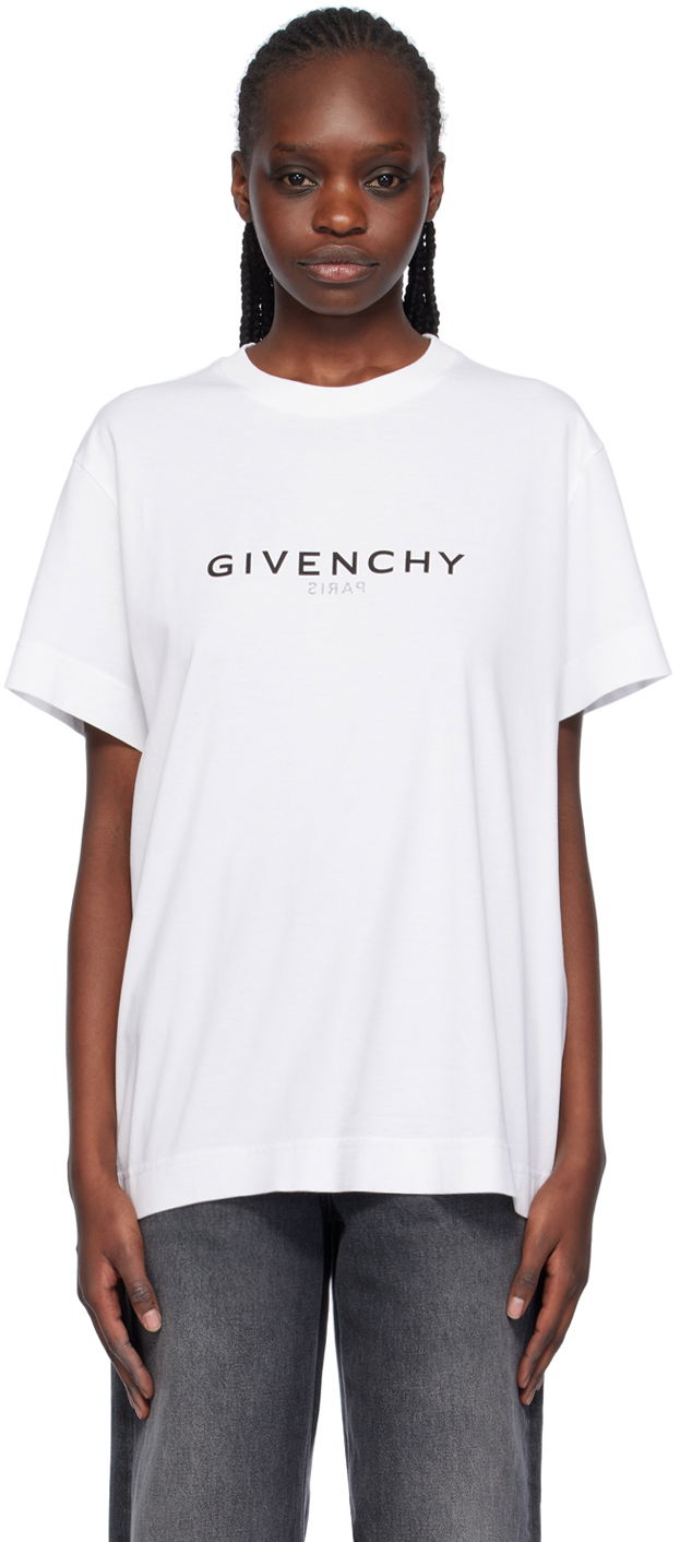 Tričko Givenchy Reverse T-Shirt Biela | BW707Z3Z5W100