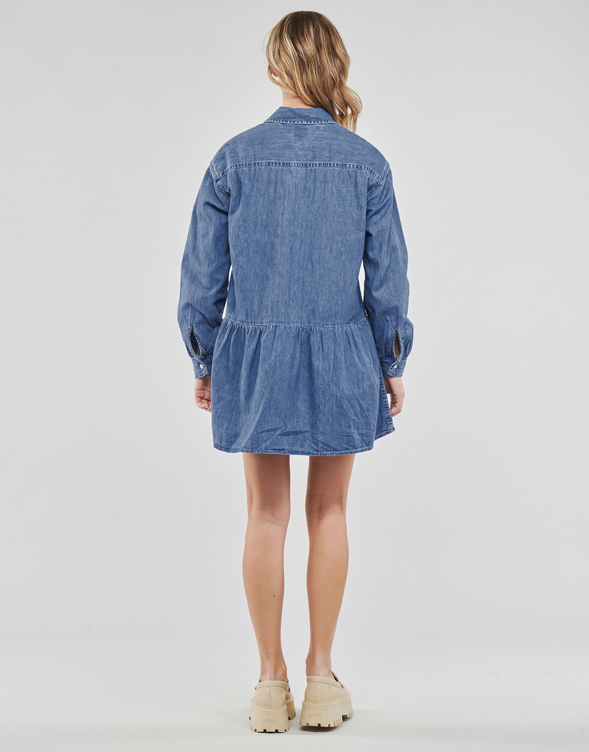 Dress Tommy Jeans TJW CHAMBRAY SHIRT DRESS