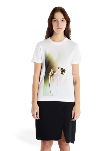 Tričko CALVIN KLEIN Floral Photoprint Tee Biela | J20J220723 YAF