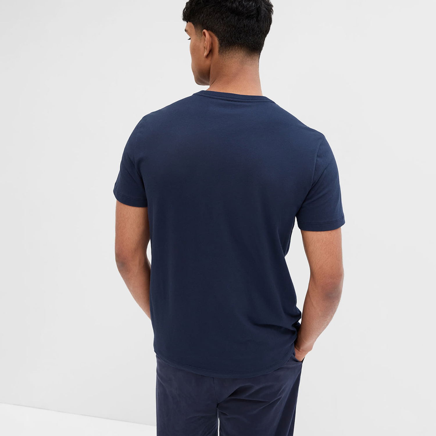 Tričko GAP Micro Logo Crew Neck Tee Tapestry Navy Navy | 753766-03, 1
