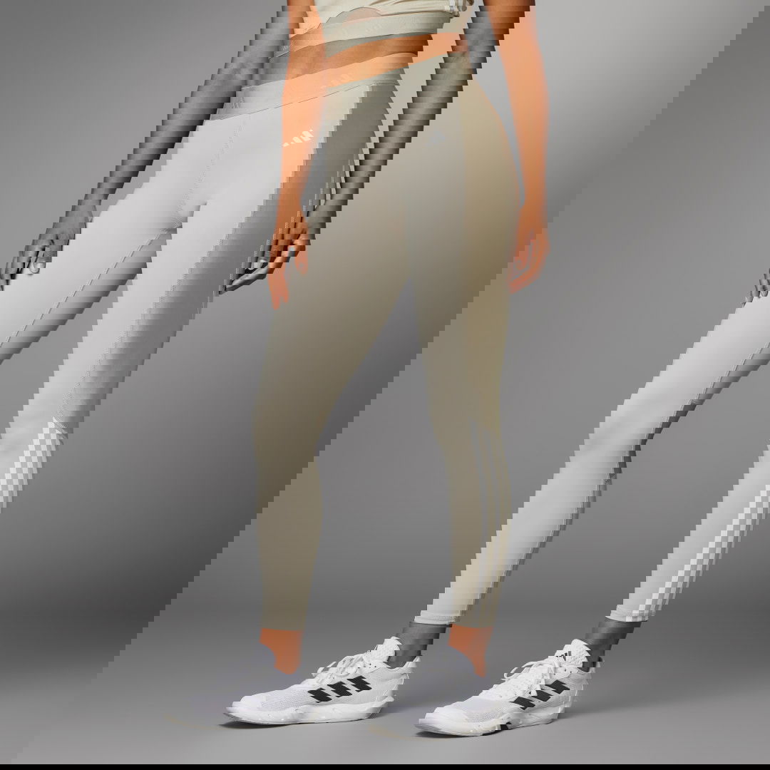 Legíny adidas Performance Hyperglam Shine Full-Length Leggings Béžová | IS4056, 0