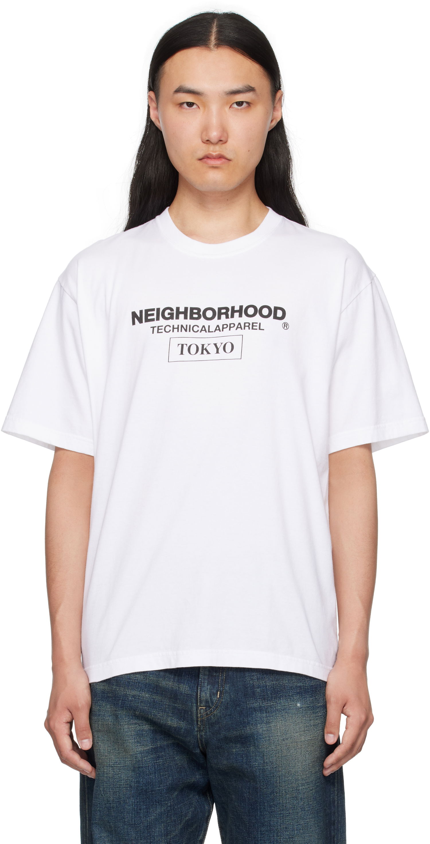 Tričko Neighborhood Neighborhood N.H SS-16 Graphic T-Shirt Biela | 251PCNH-ST16, 0