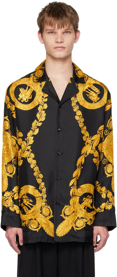 Košeľa Versace Baroque Print Pyjama Shirt Čierna | 1005376 1A06980, 0