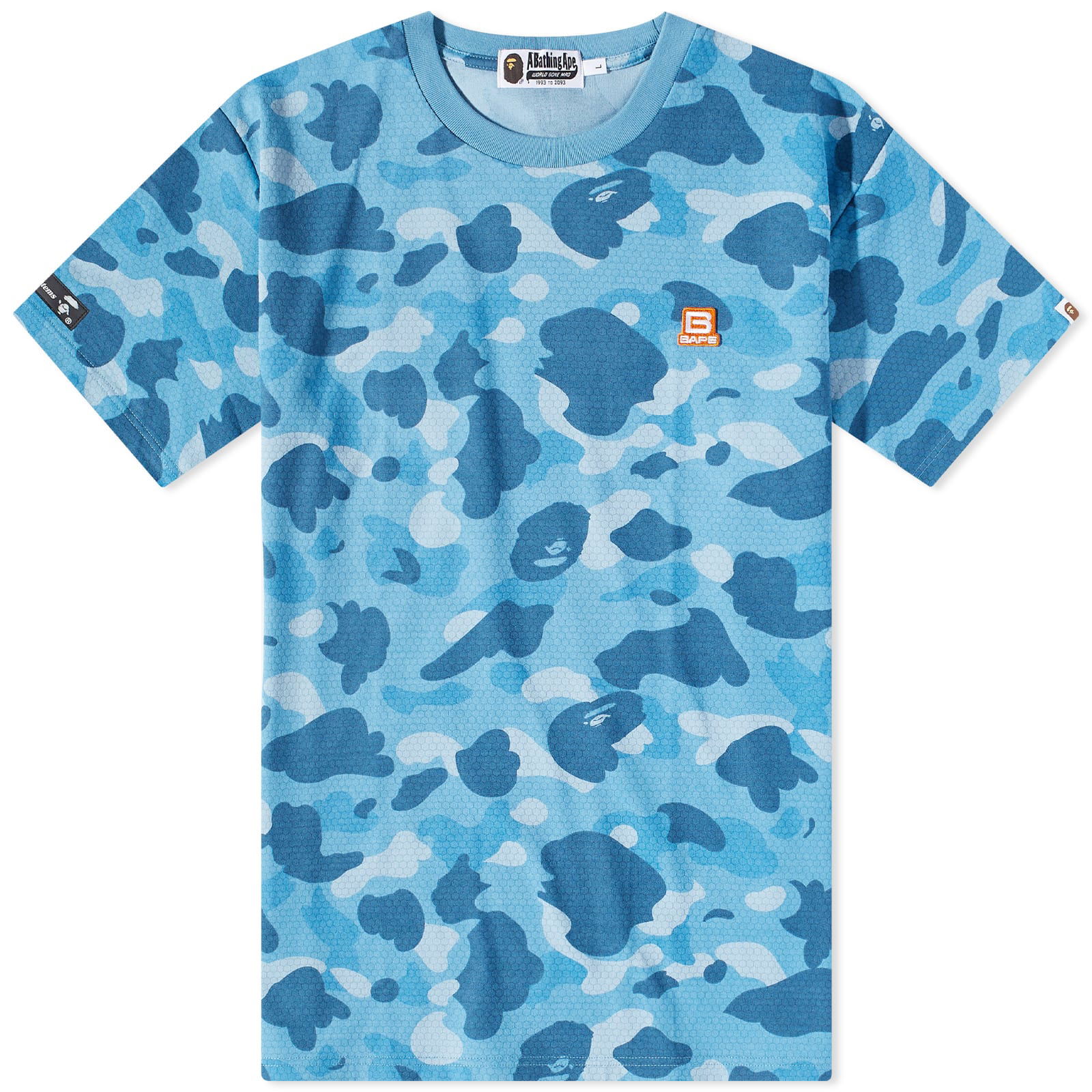 Honeycomb Camo T-Shirt Blue