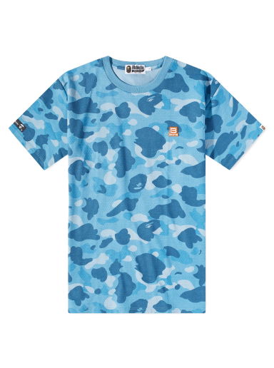 Tričko BAPE Honeycomb Camo T-Shirt Blue Modrá | 001CSJ301010M-BLU