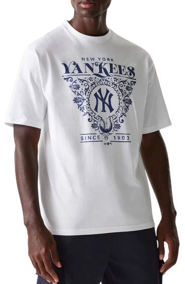 Tričko New Era New Era MLB New York Yankees Floral Graphic Oversized T-Shirt Biela | 60667845-60667845, 0