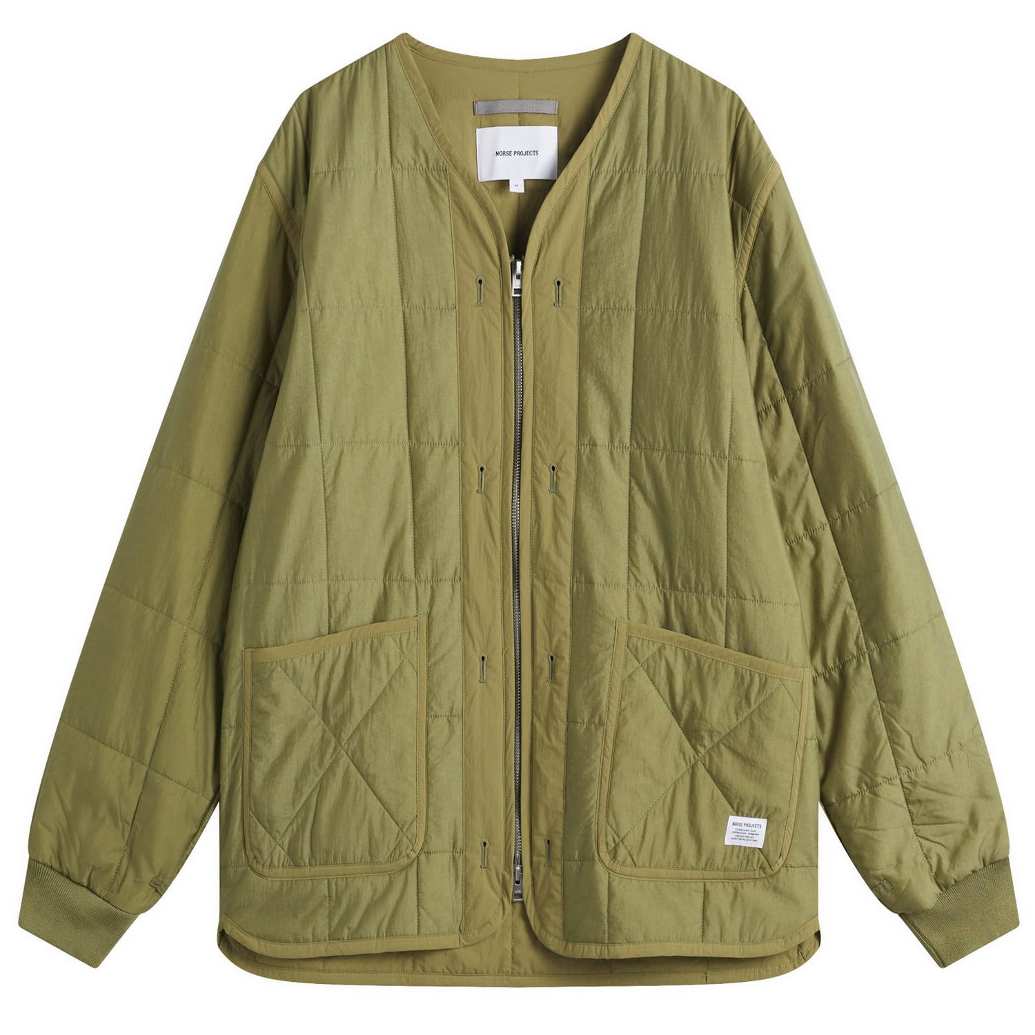 Prešívaná bunda NORSE PROJECTS Men's Military Liner Jacket, Size Large Zelené | N50-0272-8037, 0