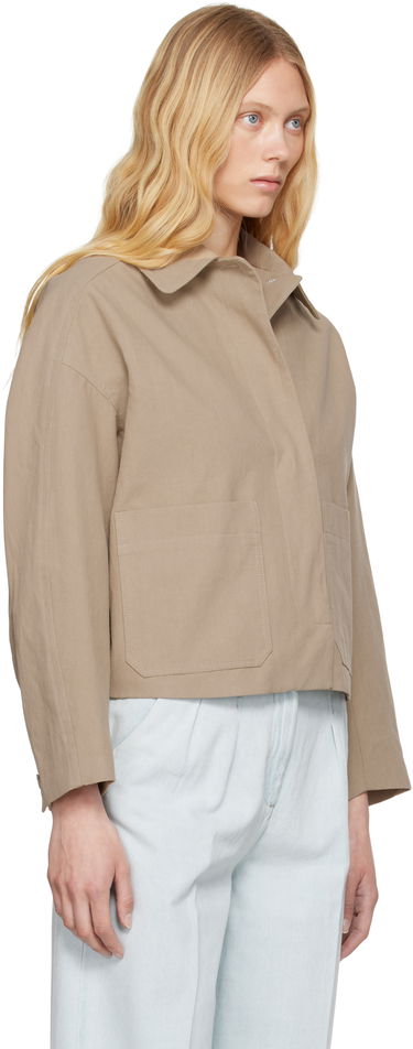 Bunda A.P.C. A.P.C. Bianca Cropped Jacket Béžová | COGXT-F32005, 1