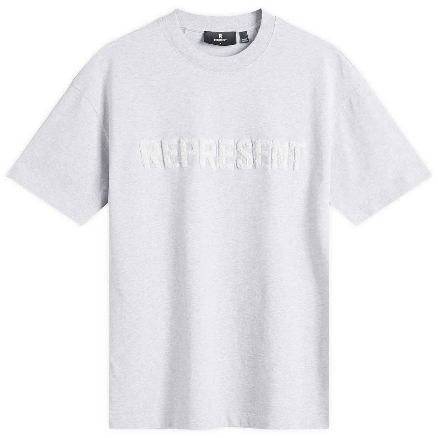Tričko Represent Clo Boyfriend T-Shirt with Embroidered Logo Šedá | OCW41389-49, 0