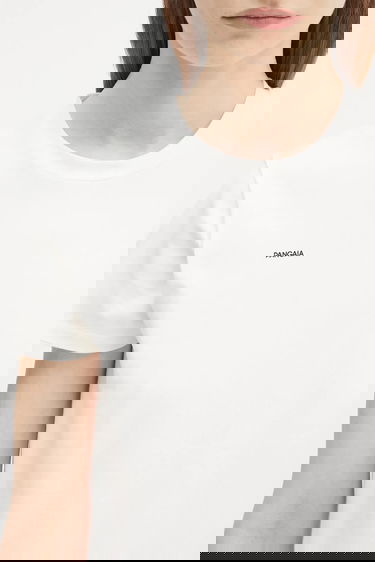 Tričko PANGAIA Pangaia Cotton-Stretch T-Shirt Biela | 10002430, 3