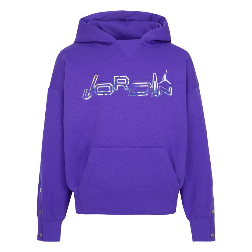 Mikina Jordan Jordan Take Flight Snap Pullover Purple Venom - Kids - Hoodie Jordan Navy | 45C807-P44