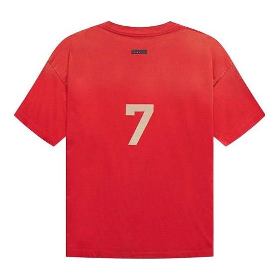 Tričko Fear of God Number 7 T-Shirt Červená | FG50-069CTJ-646