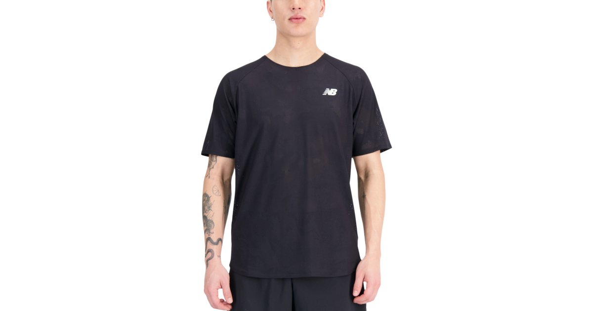 Tričko New Balance Q Speed Čierna | mt33281bk, 1