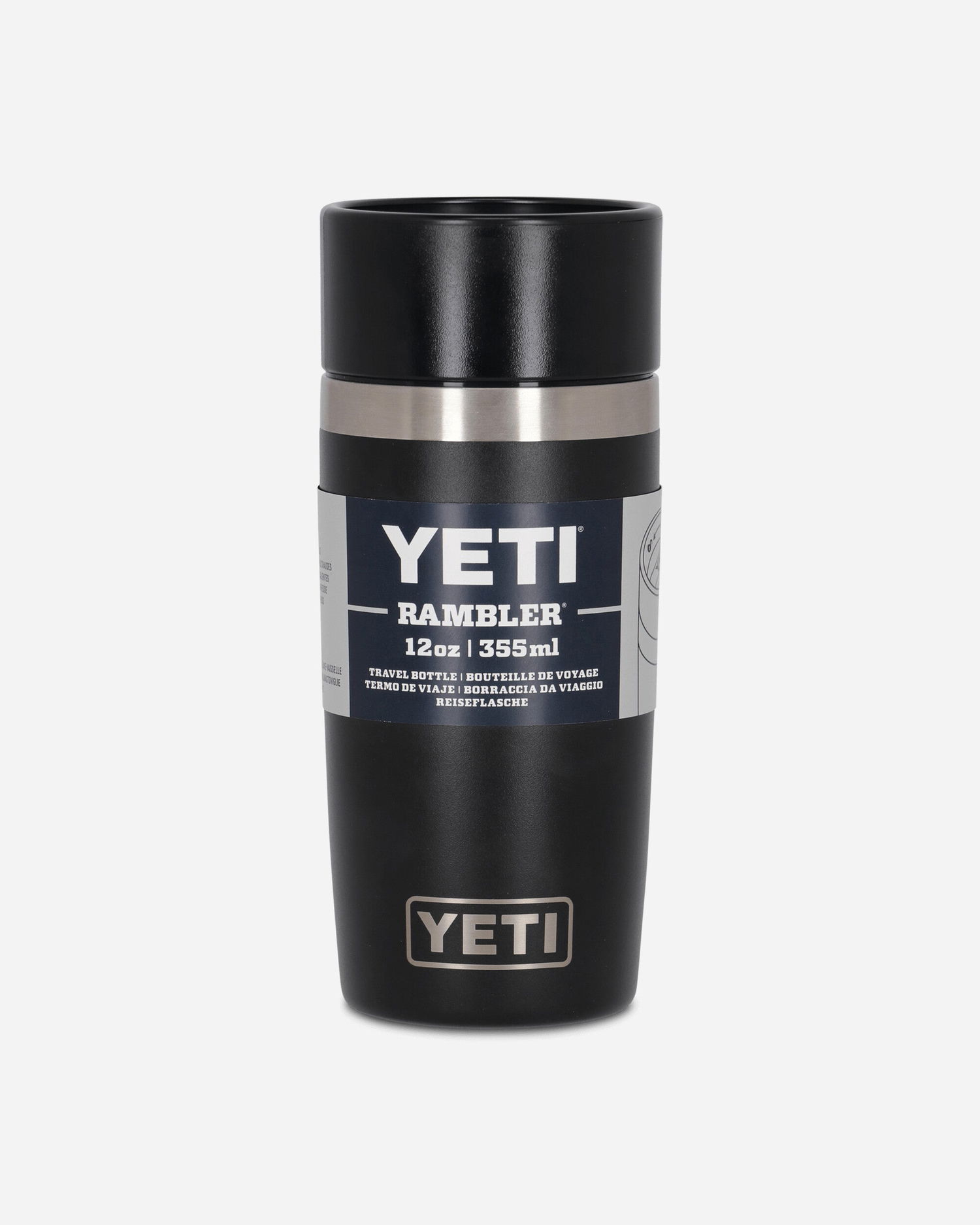 Fľaše YETI 12 oz Travel Bottle with Leakproof Commuter Cap Čierna | 70000002333 BLACK, 1
