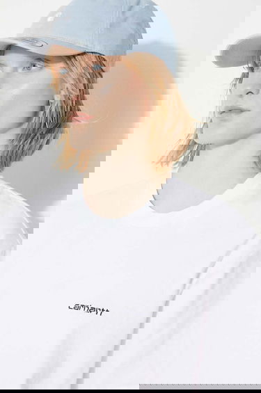 Tričko Carhartt WIP Short Sleeve Script Embroidery T-Shirt Biela | I032293.00AXX, 4