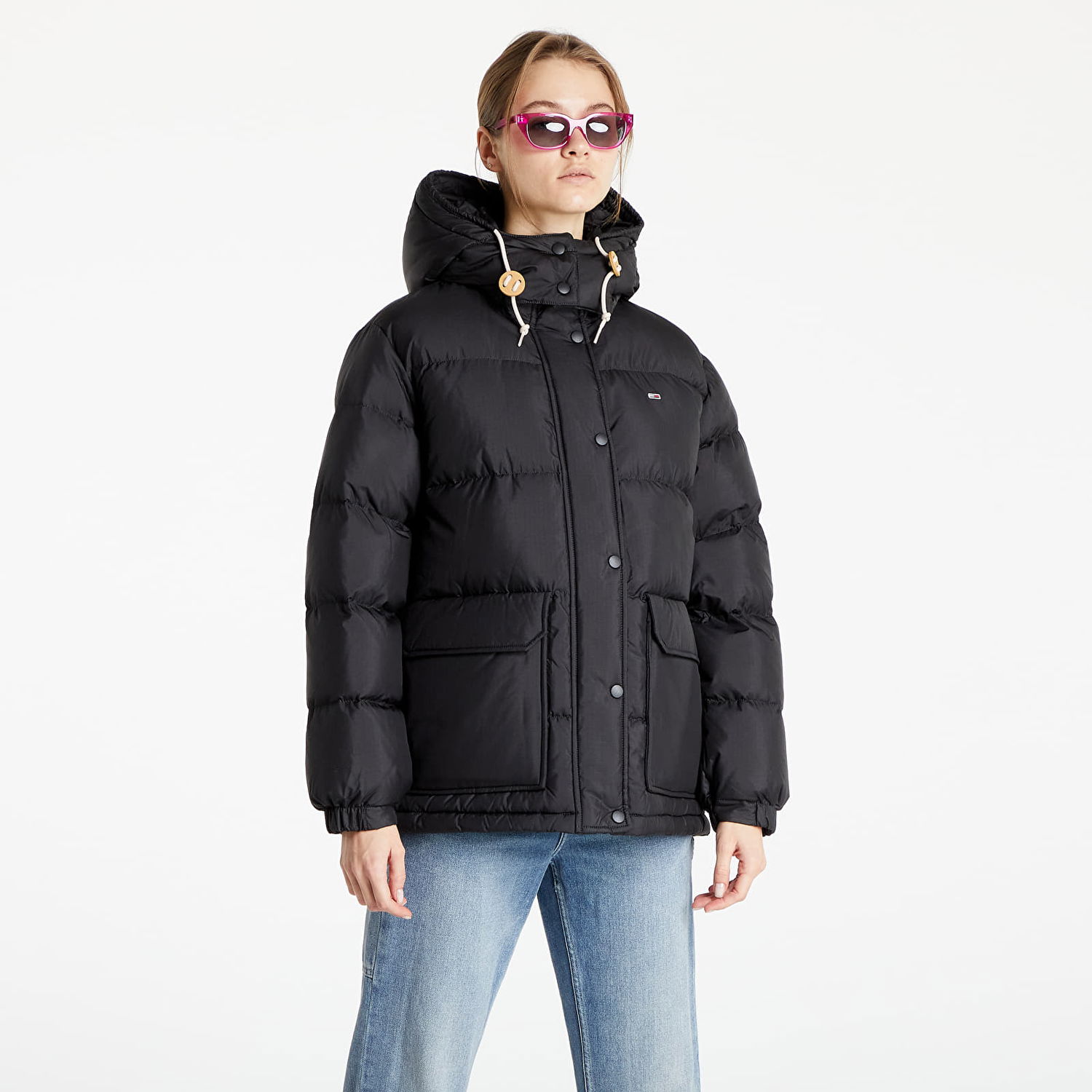 Prešívaná bunda Tommy Hilfiger Premium Down Puffer Čierna | DW0DW11099 BDS, 0