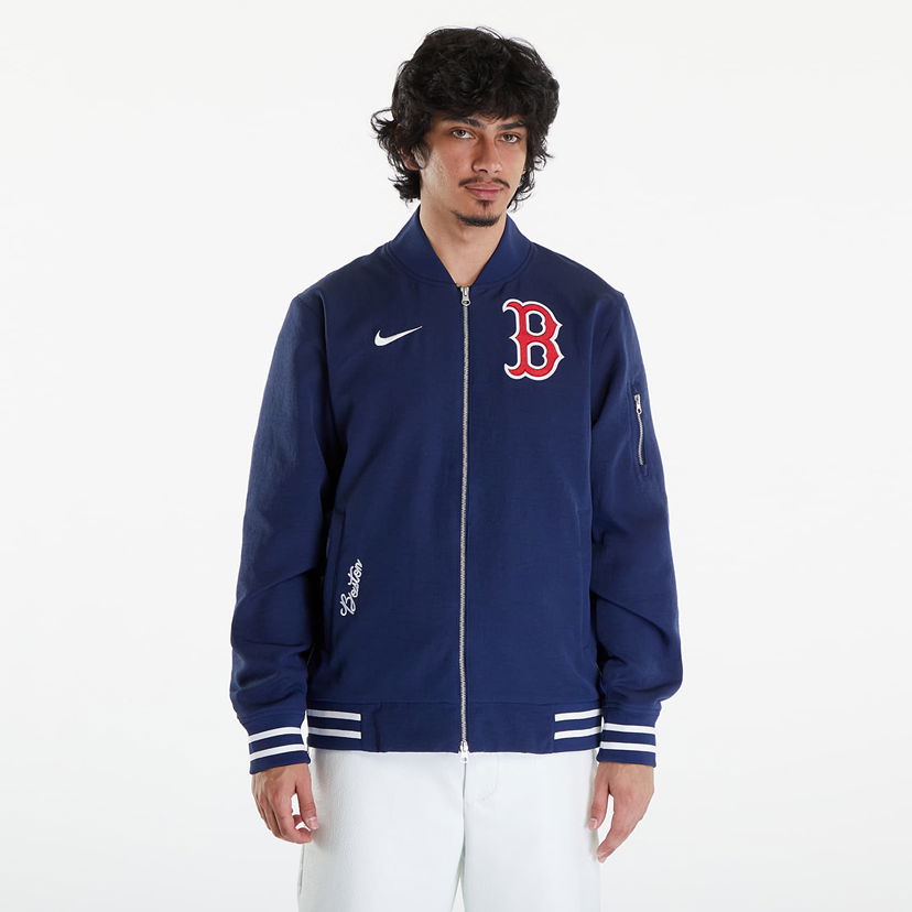 Bomber bunda Nike AC Bomber Jacket Boston Red Sox Midnight Navy/ Midnight Navy/ White Navy | 015D-11AB-BQ-132