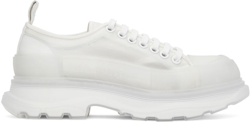 Tenisky a topánky Alexander McQueen Mesh Tread Slick Low Sneakers Biela | 662672W4Q31, 0