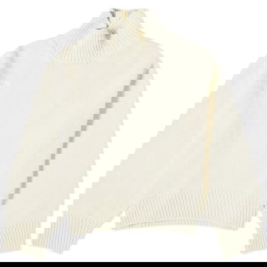 Sveter PANGAIA Recycled Cashmere Chunky Turtleneck Sweater, Size Large Biela | 10000672139, 1