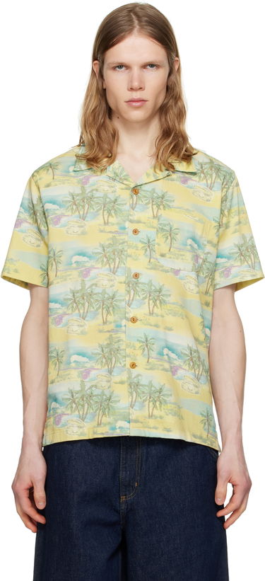 Košeľa Nudie Jeans Nudie Jeans Arvid Pearls Print Shirt Žltá | 140878, 0