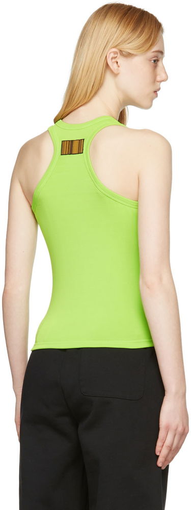 Tielko VETEMENTS VTMNTS Barcode Tank Top Zelené | VL12TR840G, 2