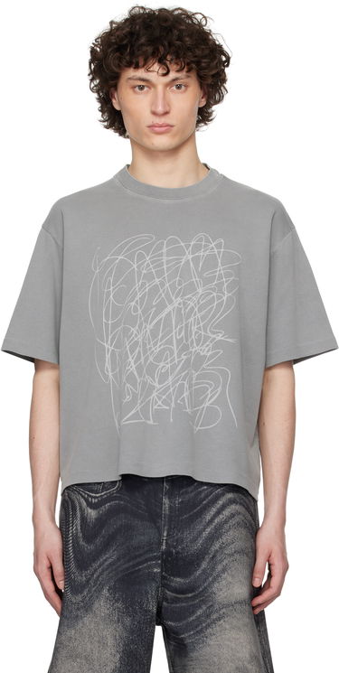 Tričko Camper CAMPERLAB Boxy Mineral Dye T-Shirt Šedá | AU00020-003, 0
