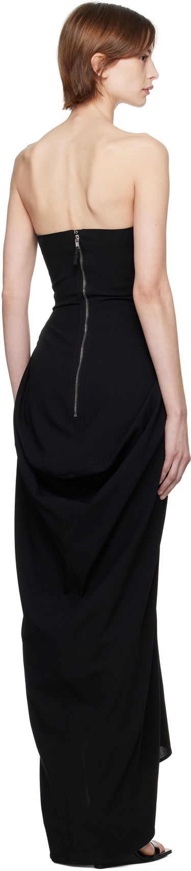 Šaty Rick Owens Rick Owens Hollywood Amphora Prong Maxi Dress Čierna | RP01E7547 WLP, 2