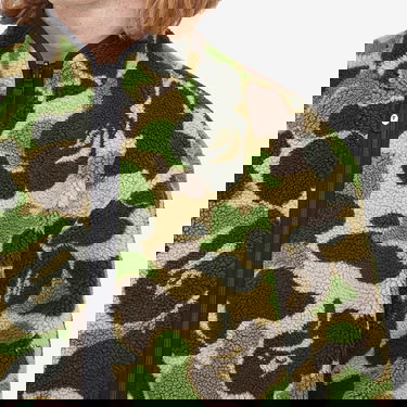 Bunda BAPE Reversible Camo Boa Jacket Zelené | 001LJK801010M-GRN, 7